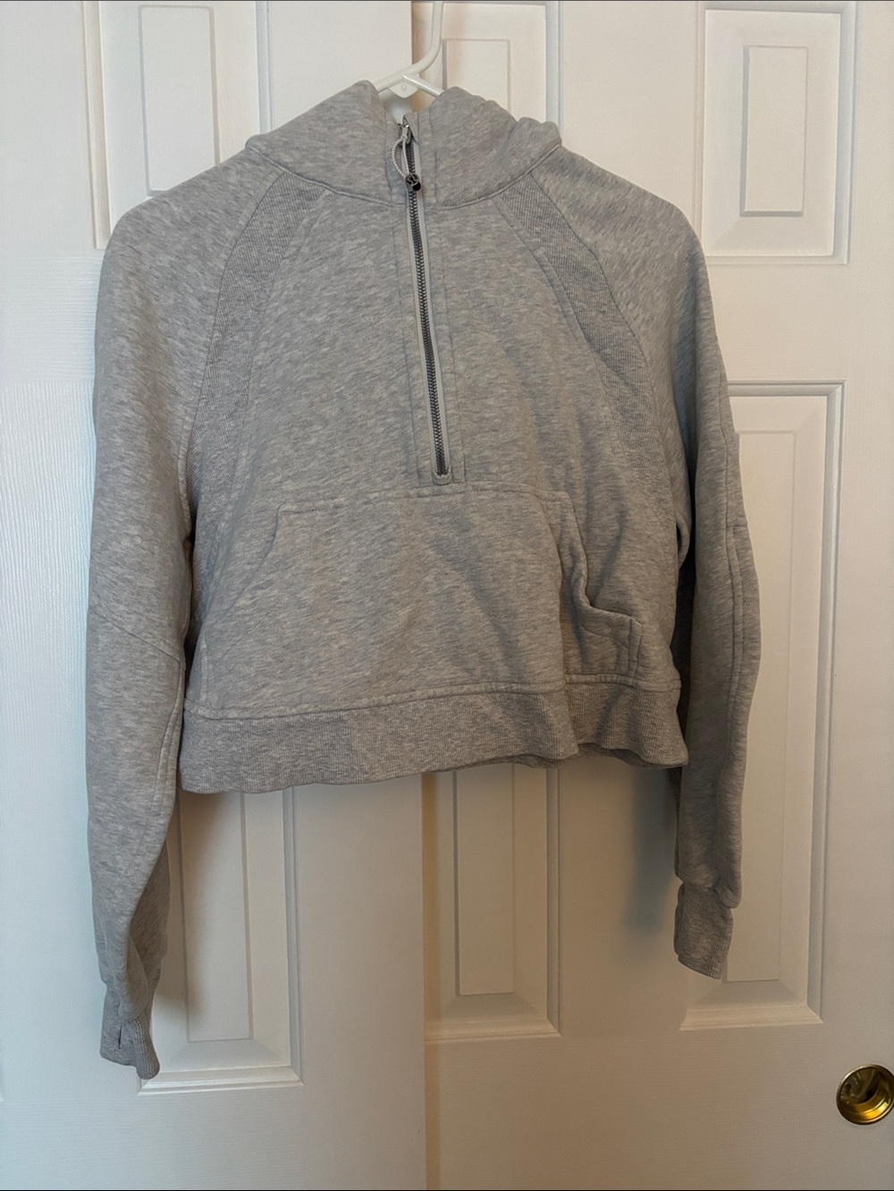 Lululemon cropped Scuba 1/4 zip hoodie